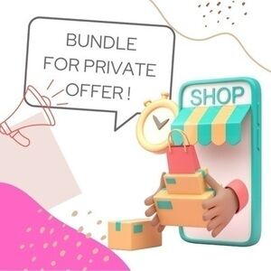 Send me an offer for an item or bundle!!🛍️📦